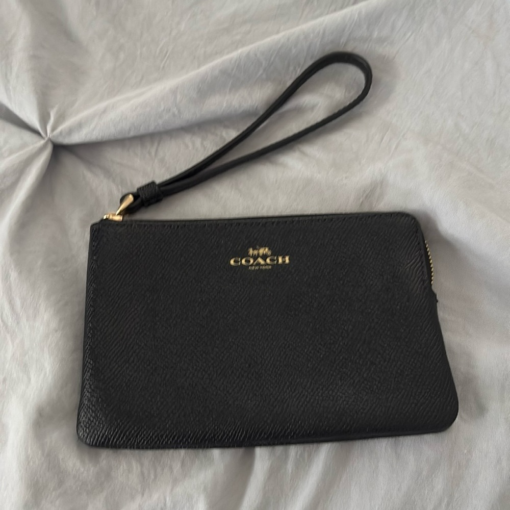 COACH Black Wristlet